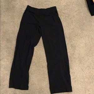 All black medium lululemon yoga pants